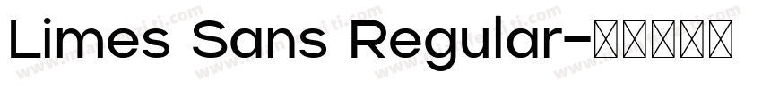 Limes Sans Regular字体转换